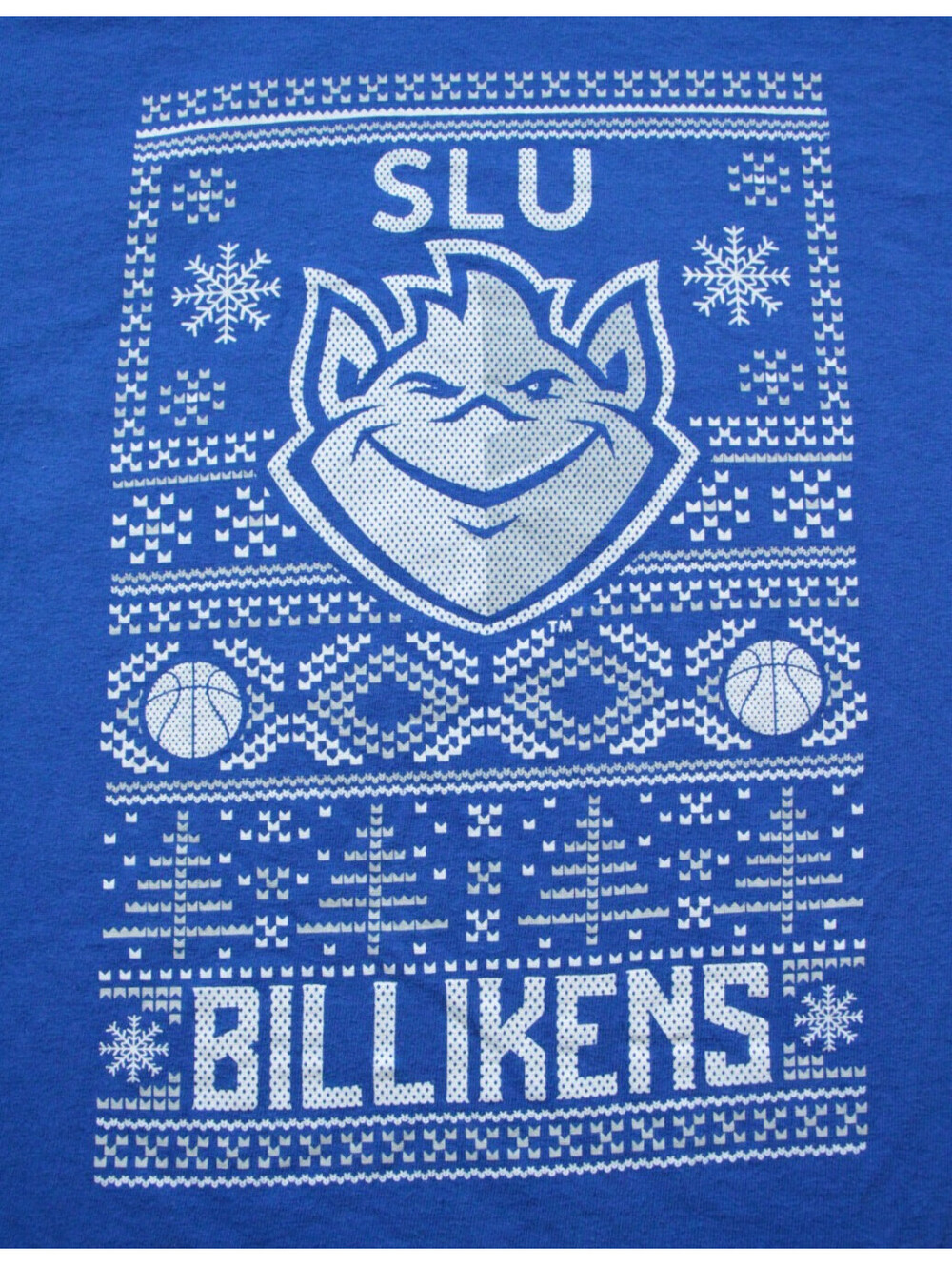 Saint Louis University Billikens Holiday T-Shirt XL St. SLU Shirt Christmas